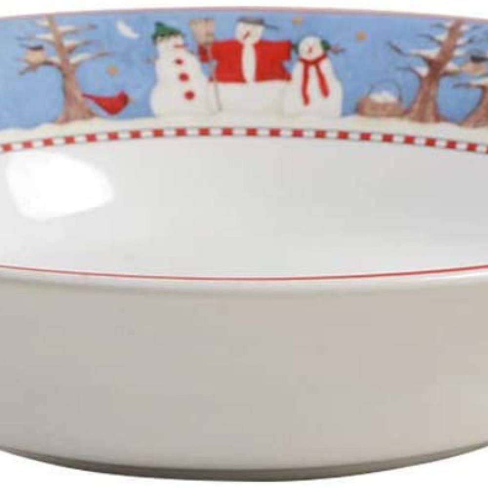 HP💝NIB Debbie Mumm Snowman Soup/ Cereal Bowls - Picture 4 of 4